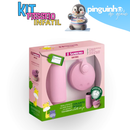 Conjunto Garrafa Térmica Infantil + Pote Dosador Com Divisórias Kit Passeio